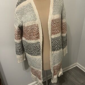 Universal Thread Multicolor Open-Front Cardigan